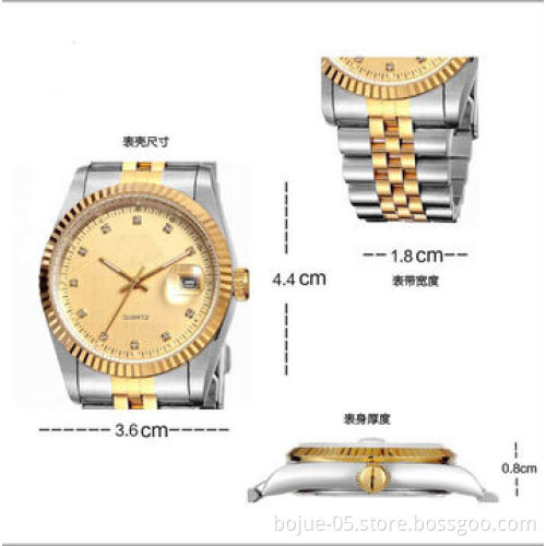 2013 hot sale stainless steel watch, IP gold
